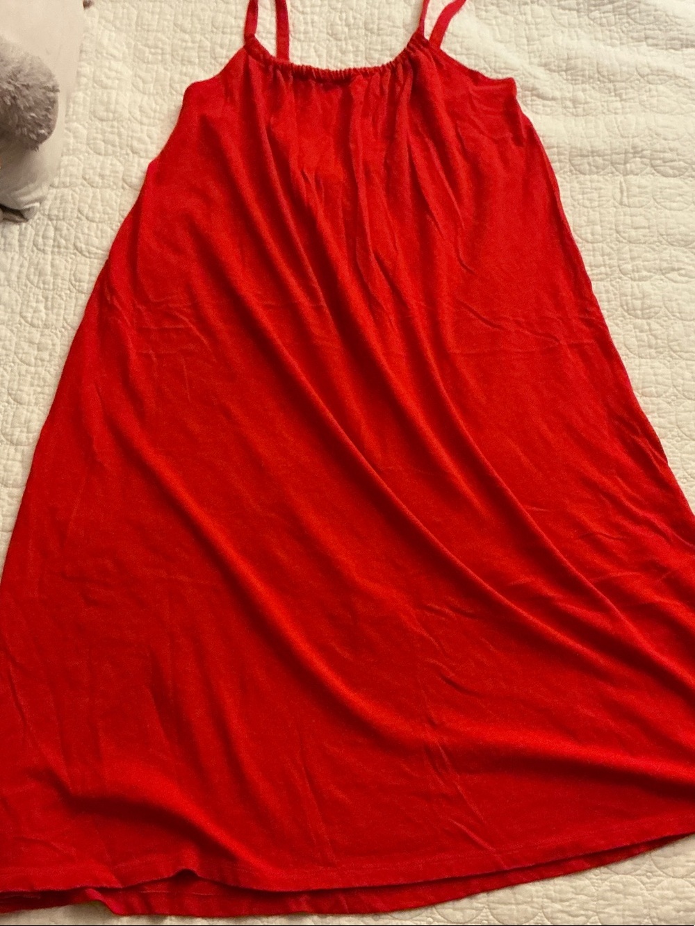 H&M Red A-Line Spaghetti Strap dress